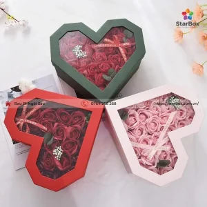 hộp quà tặng trái tim