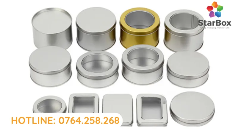 Hộp quà kim loại sáng bóng phù hợp cho các đồ vật quý báu