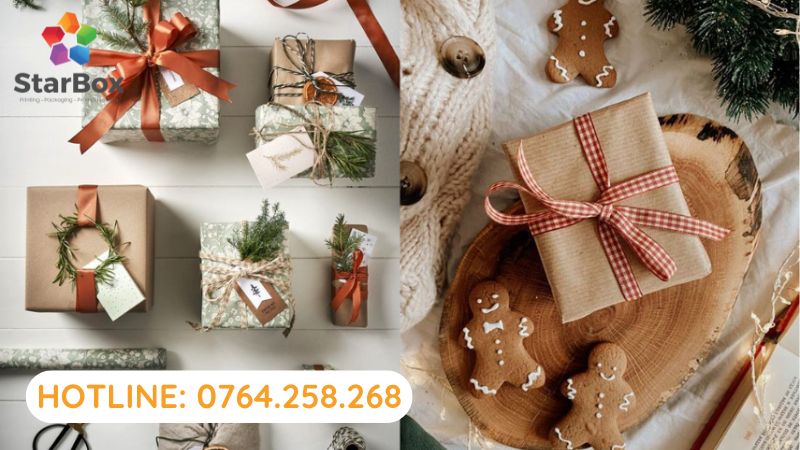 Mẫu gói hộp quà noel đẹp 2