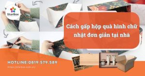 Cách làm hộp quà chữ nhật đẹp