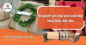 hướng dẫn cách gói quà noel tại nhà
