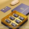 Hộp Nắp Đậy Giấy Mỹ Thuật Bồi Metalize Đựng 6 Hũ Yến Chưng